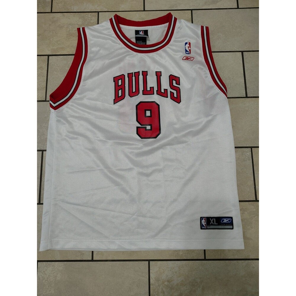 Loul Deng #9 Chicago Bulls Reebok Red NBA Basketball Youth Size XL 18-20 Jersey